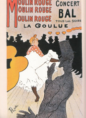 AFIS - Moulin Rouge La Goulue - Henri de Toulouse-Lautrec - REPRODUCERE foto