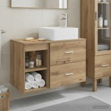 Cumpara ieftin Set dulap baie 2 buc. Stejar Artizanal 83 x 35 x 80 cm