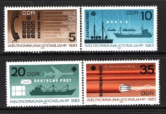 GERMANIA (DDR) 1983 ? COMUNICATII, SERIE MNH, DR13 foto