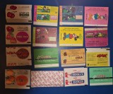 Lot nr3 Ambalaj eticheta vechi guma de mestecat colectie Lolek Si Bolek