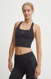 Reebok top LUX Collection femei, culoarea negru, 100205820