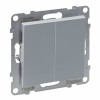 Intrerupator cap scara dublu Legrand Suno aluminiu 721308