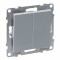 Intrerupator cap scara dublu Legrand Suno aluminiu 721308