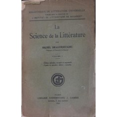 LA SCIENCE DE LA LITTERATURE