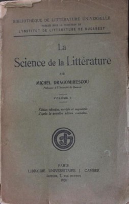 LA SCIENCE DE LA LITTERATURE foto