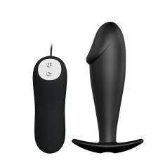 Vibrator anal Remoted Black