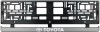 Set 2 bucati, suport numar inmatriculare argintiu Toyota, Autohelix MSA