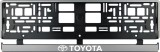 Cumpara ieftin Set 2 bucati, suport numar inmatriculare argintiu Toyota, Autohelix MSA