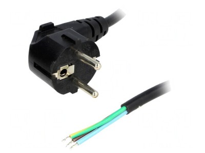 Cablu Alimentare 3x1mm2, 1.8m, Ștecăr Unghiular foto