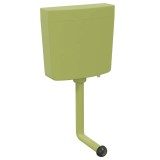 VidaXL Rezervor de toaletă cu admisie de apă pe fund, 3/6 L, măsliniu