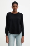 United Colors of Benetton pulover din amestec de l&acirc;nă culoarea negru, light, 1Y6SD10EG