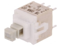 Comutator Tastatură Albă 2 DPDT 0.1A 32VDC foto