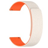Techsuit - Watchband 22mm (W074) - Samsung Galaxy Watch (46mm)/Watch 3/Gear S3, Huawei Watch GT/GT 2 (46mm) - Beige / Orange