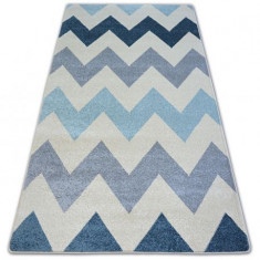 Covor Nordic Zig Zag albastru FA66, 120x170 cm foto