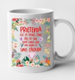Cana alba personalizata Prietenia este ca atunci cand faci pe tine. Toata lumea vede.., INOVATIX&reg;. 330ml, Oem