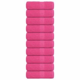 vidaXL Prosoape pentru oaspeți 10 buc roz 30x50cm 360 g/m&sup2; 100% bumbac