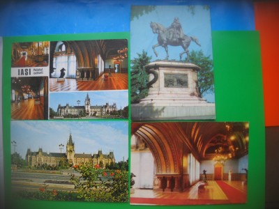 HOPCT LOT 2957 PALATUL CULTURII -IASI-4 CARTI POSTALE-NECIRCULATE foto