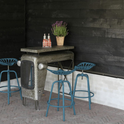 Esschert Design Scaun de bar Tractor, albastru foto