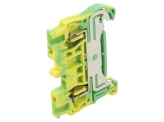 Term. &icirc;mbinare de şine 0,08-1,5mm&sup2;, 2 borne, lăţime 4,2mm