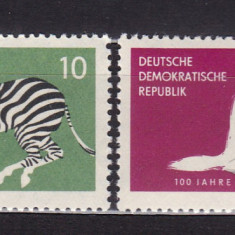 GERMANIA 1961 FAUNA 100 ANI GRADINA ZOOLOGICA DRESDA SERIE MNH