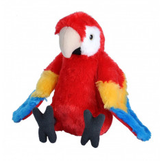 Papagal Macaw Stacojiu - Jucarie Plus Wild Republic 20 cm