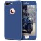Husa apple iphone 7 plus full silicone albastru