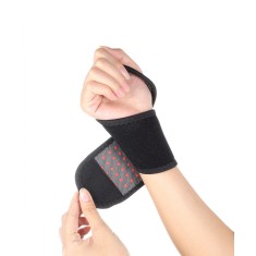 Set suport terapeutic cu turmalină pentru &icirc;ncheieturi, orteza cu compresa calda, ușoara de purtat, prindere pe deget, unisex, marime universala, 2 buc