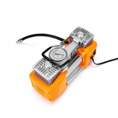 Compresor auto profesional 2 cilindri, 180 W, 150 PSI, Debit 40 L/min, Lanterna, Adaptoare incluse, Umflare rapida, 12V