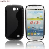 Husa Silicon S-Line Neagra pentru Samsung Galaxy Express I8730 - Protectie Premium