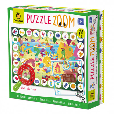 Zoom Puzzle - Dinozauri, Ludattica, 3 ani+ foto