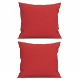Set 2 Perne decorative patrate, 40x40 cm, pentru canapele, plina cu Puf Mania Relax, culoare rosu, Palmonix