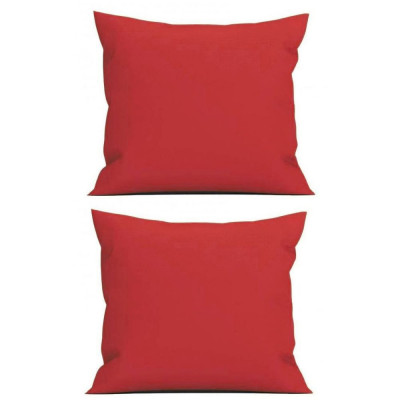 Set 2 Perne decorative patrate, 40x40 cm, pentru canapele, plina cu Puf Mania Relax, culoare rosu foto