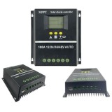 Cumpara ieftin Controler solar, MPPT, PWM, 12V/24V/36V/48V, 100A, display LCD, 7 moduri de functionare, detecteare automata a bateriei, negru
