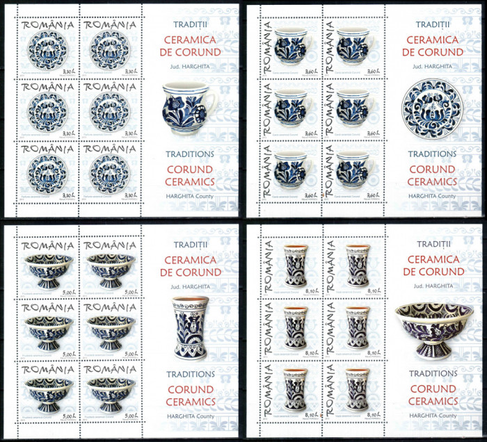 Romania 2013, LP 2008 a, Ceramica de Corund, minicoli de 6, MNH! LP 156,00 lei