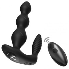 Armony Manfun Vibrator &amp;amp; Stimulator Plug Anal cu Control Remote Negru foto