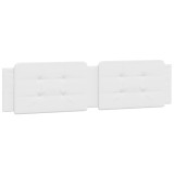 Perna pentru tablie pat, Zadar, alb, 200 cm, piele artificiala, DKD Home Decor