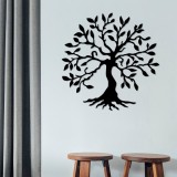 Cumpara ieftin Tablou metalic Tree Negru 60x60 cm