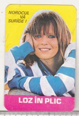 bnk cld Calendar de buzunar 1981 - Loto Prono - Loz in plic