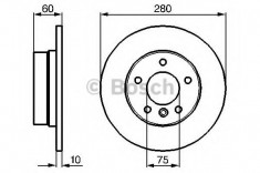 Disc frana BMW Seria 3 Compact (E46) (2001 - 2005) BOSCH 0 986 478 561 foto