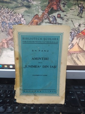 Gh. Panu, Amintiri dela &amp;bdquo;Junimea&amp;rdquo; din Iași. Fragmente alese, București 1934, 024 foto