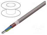 Cablu siliconat HELUKABEL 3G4mm&sup2; maro-roșu 300V 180&deg;C