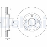 Disc frana Hyundai Elantra IV, Elantra V, Elantra VI, I30, Kona, Kona SUV, Veloster; Kia Cee&amp;#39; D, Cee&amp;#39; D Sportswagon, Ceed, Ceed Sportswagon,
