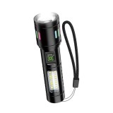 Lanterna LED Profesionala Kaku KSC-1578, Zoom 500m, 5 Moduri, Aluminiu, Alba