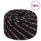 Gossi franghie de barca, negru, 20 mm, 50 m, polipropilena
