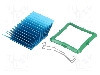 Radiator extrudat, aluminiu, 40mm x 40mm, albastru, Advanced Thermal Solutions - ATS-50400P-C1-R0 foto