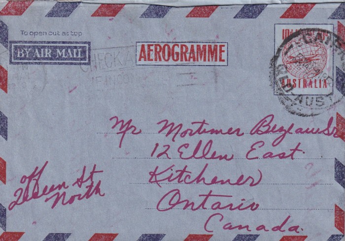 FILATELIE TEMATICA - PLIC AUSTRALIA TEMATICA AVION AVIOANE AVIATIE AIRMAIL AEROGRAMA