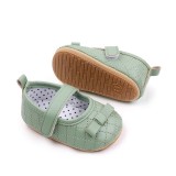 Pantofiori verzi cu fundita delicata (Marime Disponibila: 6-9 luni (Marimea 19