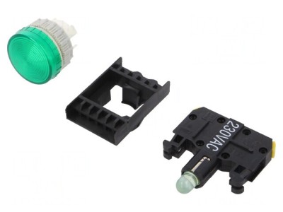 Lumină de control LED 22mm IP65 230V AC foto