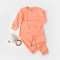 Set bluzita cu maneca lunga si pantaloni lungi - bumbac organic 100% - Roz, BabyCosy (Marime: 12-18 Luni)
