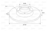 VALEO 197594 Disc frana